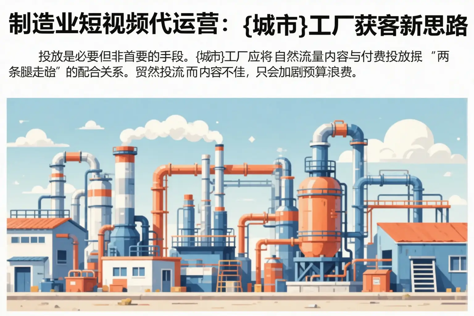 制造业短视频代运营:富锦工厂获客新思路